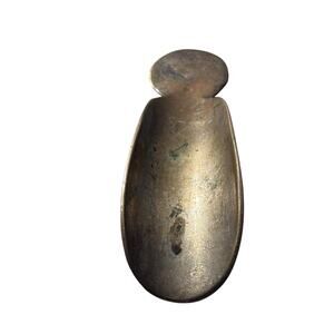 Antique Brass Shoe Horn Heavywright Vintage Shoe Horn Brass boot shoe horn
   